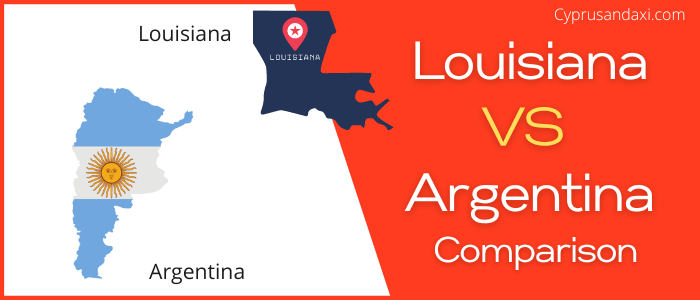 Is Louisiana bigger than Argentina