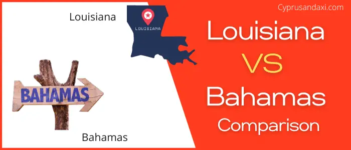 Is Louisiana bigger than Bahamas