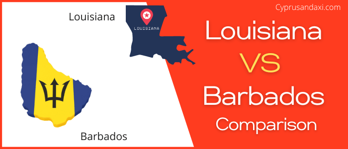Is Louisiana bigger than Barbados