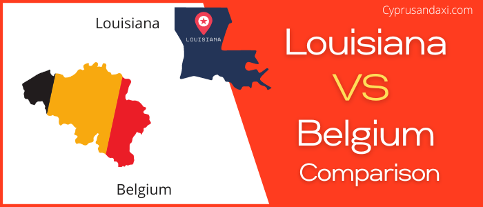 Is Louisiana bigger than Belgium