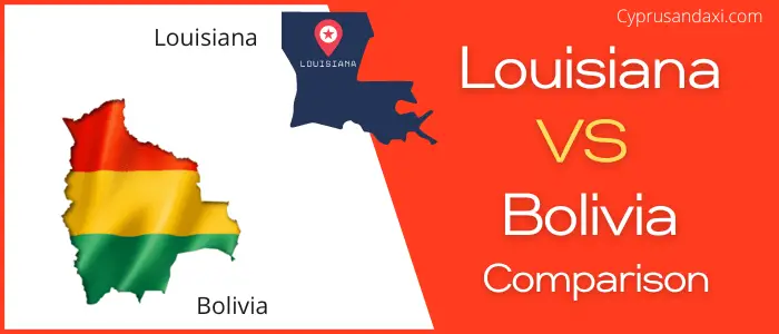 Is Louisiana bigger than Bolivia