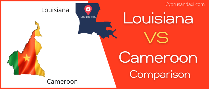 Is Louisiana bigger than Cameroon