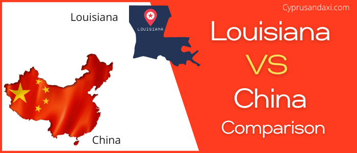 Is Louisiana bigger than China
