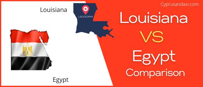 Is Louisiana bigger than Egypt