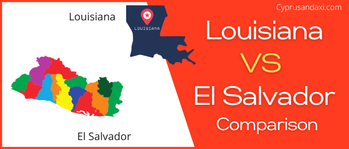 Is Louisiana bigger than El Salvador