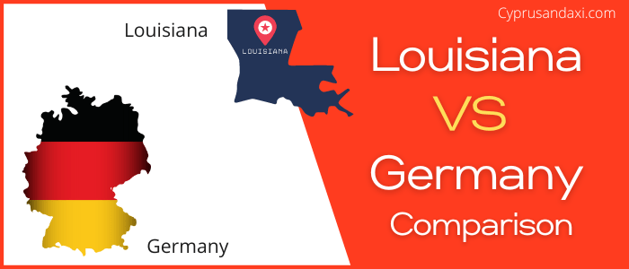 Is Louisiana bigger than Germany