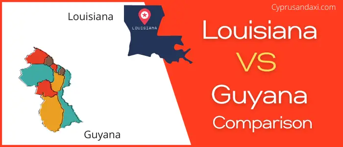 Is Louisiana bigger than Guyana