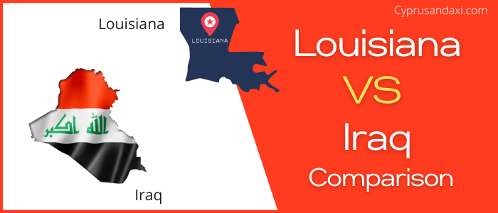Is Louisiana bigger than Iraq