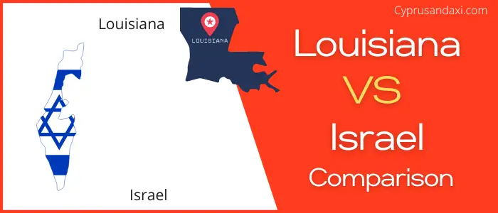 Is Louisiana bigger than Israel