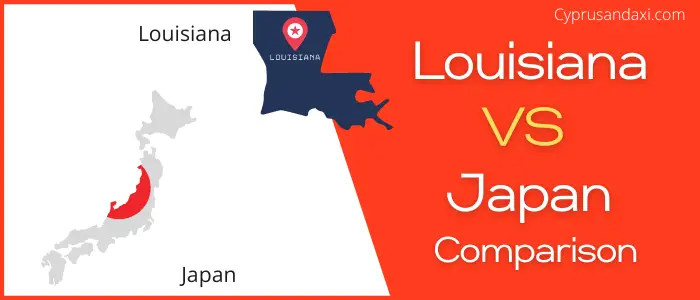 Is Louisiana bigger than Japan