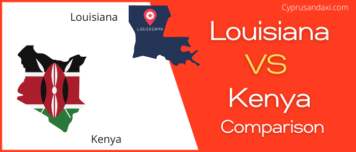 Is Louisiana bigger than Kenya