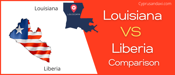 Is Louisiana bigger than Liberia