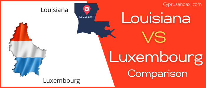 Is Louisiana bigger than Luxembourg