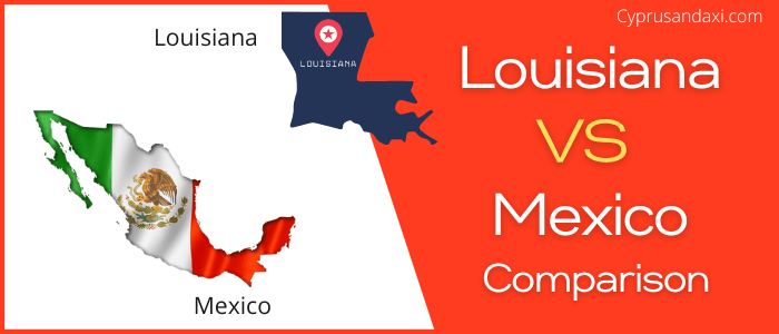 Is Louisiana bigger than Mexico