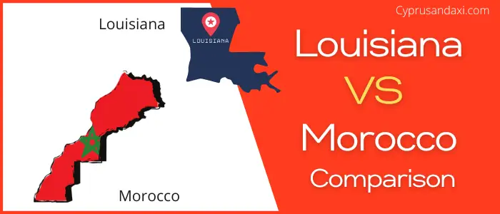 Is Louisiana bigger than Morocco