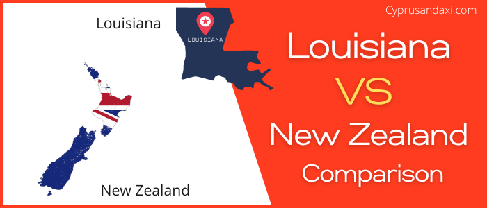 Is Louisiana bigger than New Zealand