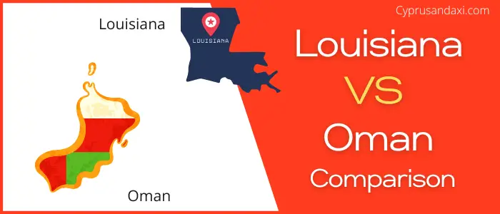Is Louisiana bigger than Oman