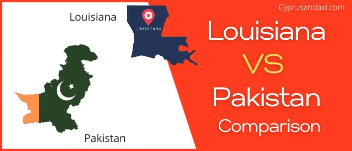 Is Louisiana bigger than Pakistan