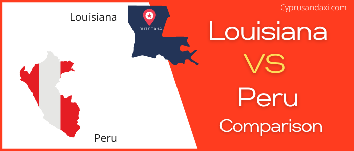 Is Louisiana bigger than Peru