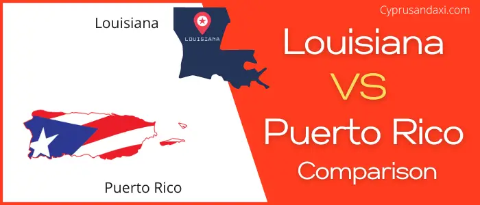 Is Louisiana bigger than Puerto Rico