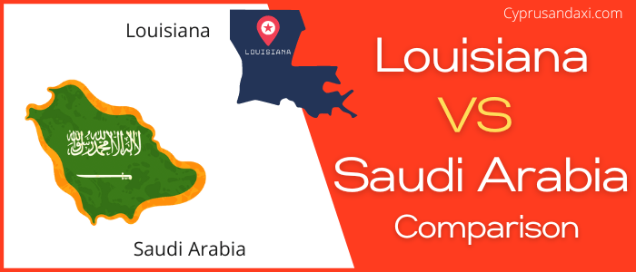 Is Louisiana bigger than Saudi Arabia