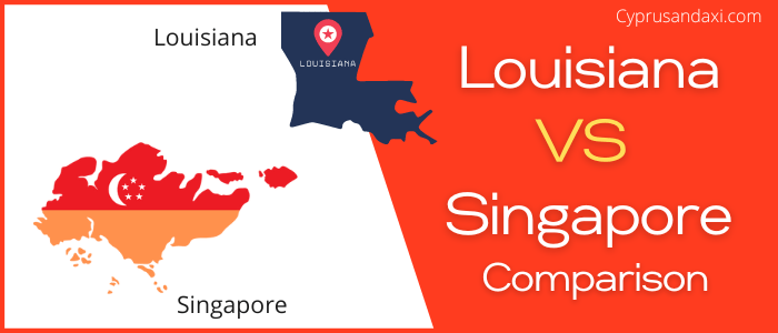 Is Louisiana bigger than Singapore