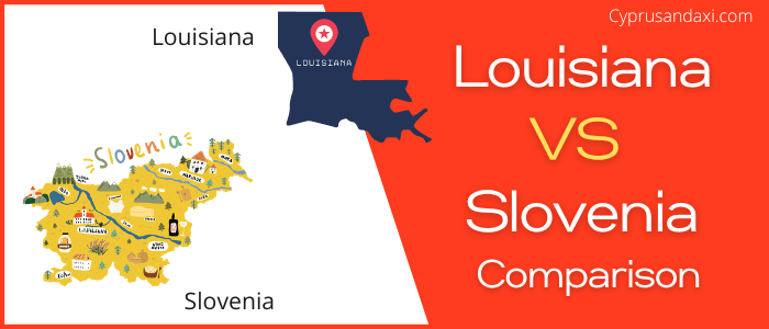 Is Louisiana bigger than Slovenia