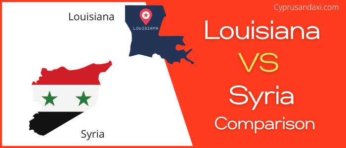 Is Louisiana bigger than Syria