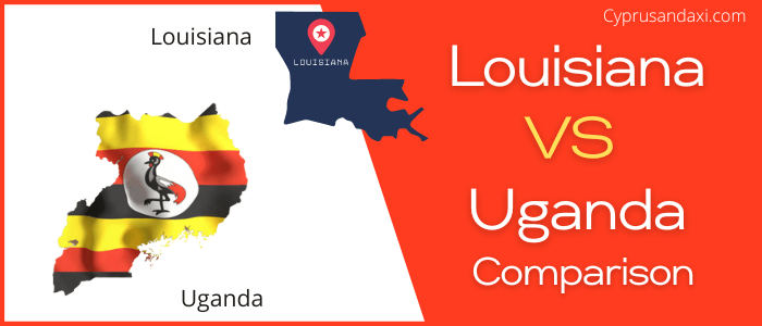 Is Louisiana bigger than Uganda