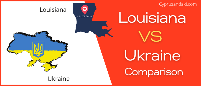 Is Louisiana bigger than Ukraine