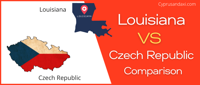 Is Louisiana bigger than the Czech Republic