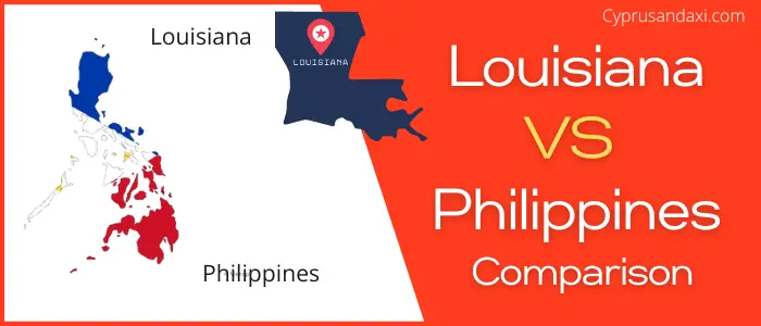Is Louisiana bigger than the Philippines