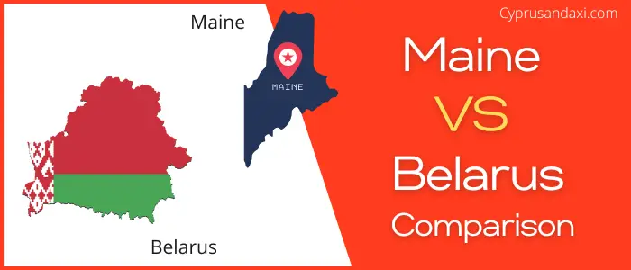 Is Maine bigger than Belarus