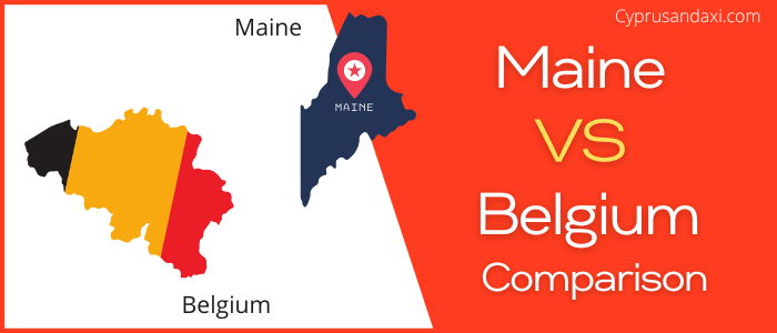 Is Maine bigger than Belgium