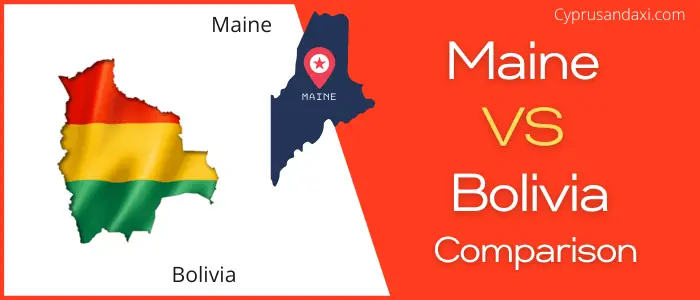 Is Maine bigger than Bolivia