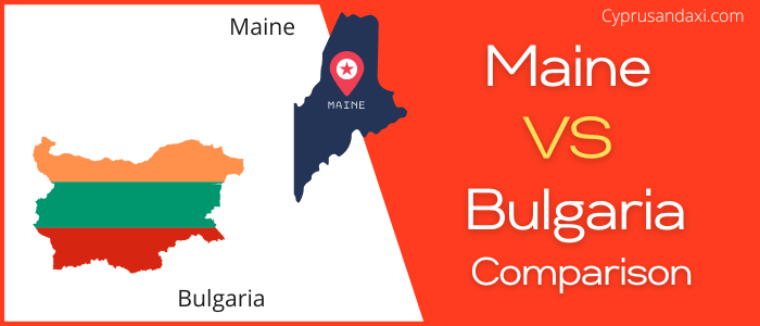 Is Maine bigger than Bulgaria