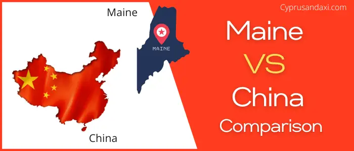 Is Maine bigger than China