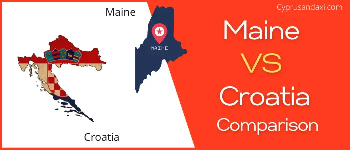 Is Maine bigger than Croatia