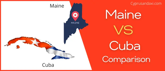Is Maine bigger than Cuba