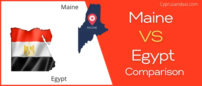 Is Maine bigger than Egypt