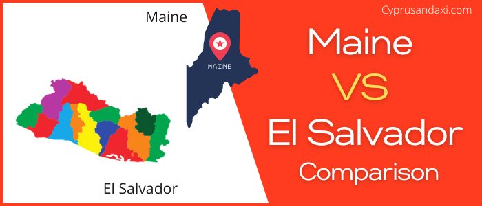 Is Maine bigger than El Salvador