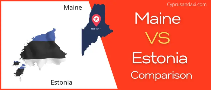 Is Maine bigger than Estonia