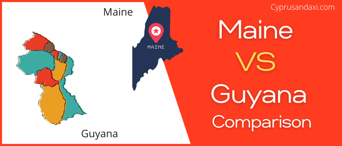 Is Maine bigger than Guyana