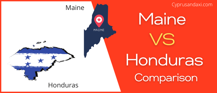 Is Maine bigger than Honduras