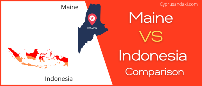 Is Maine bigger than Indonesia