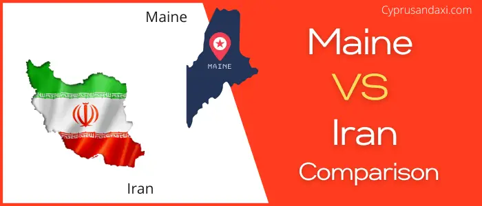 Is Maine bigger than Iran