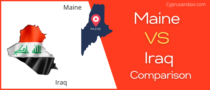 Is Maine bigger than Iraq