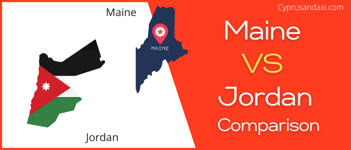 Is Maine bigger than Jordan
