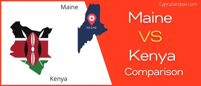 Is Maine bigger than Kenya