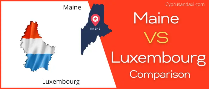 Is Maine bigger than Luxembourg